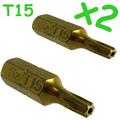 View Item Torx T15 TX15 Star Pin Screwdriver Security Bit - 2 PK ( star & pin )